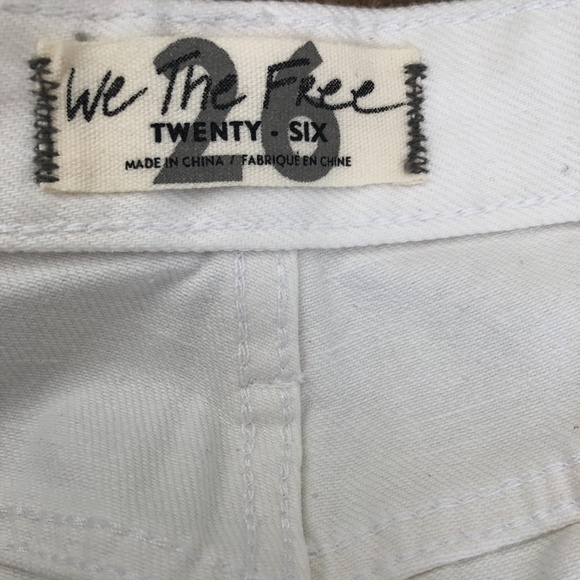 Free People High Rise Straight Flare in White Out - Picture 5 of 5